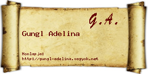Gungl Adelina névjegykártya